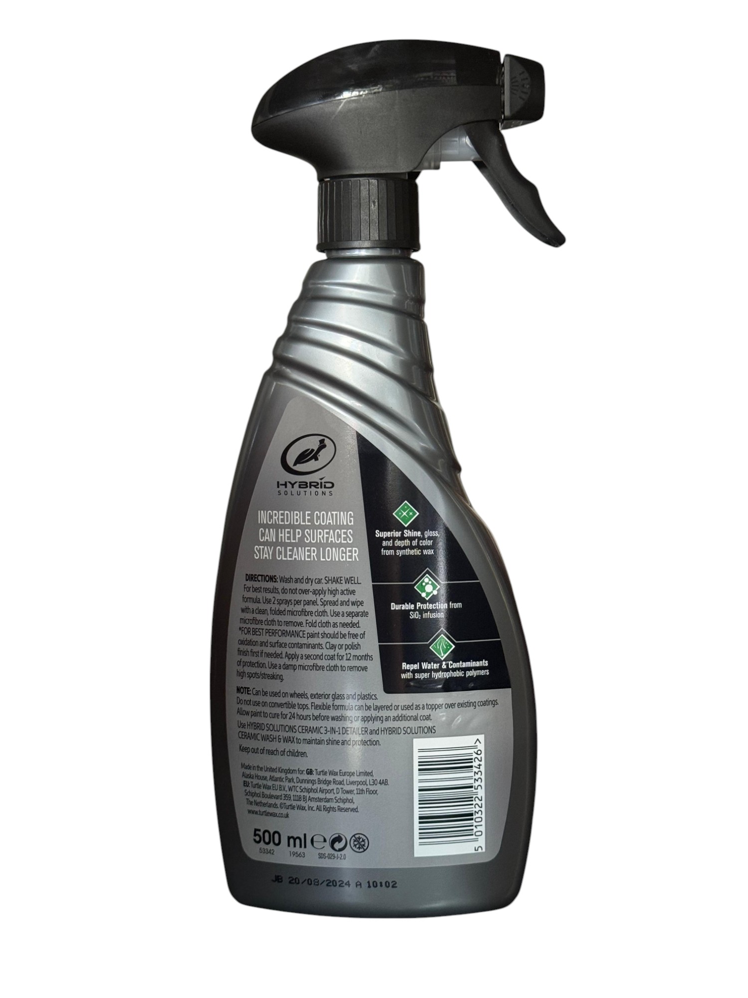 טרטל היברידי וקס ציפוי קרמי - CERAMIC SPRAY COATING – תמונה 2