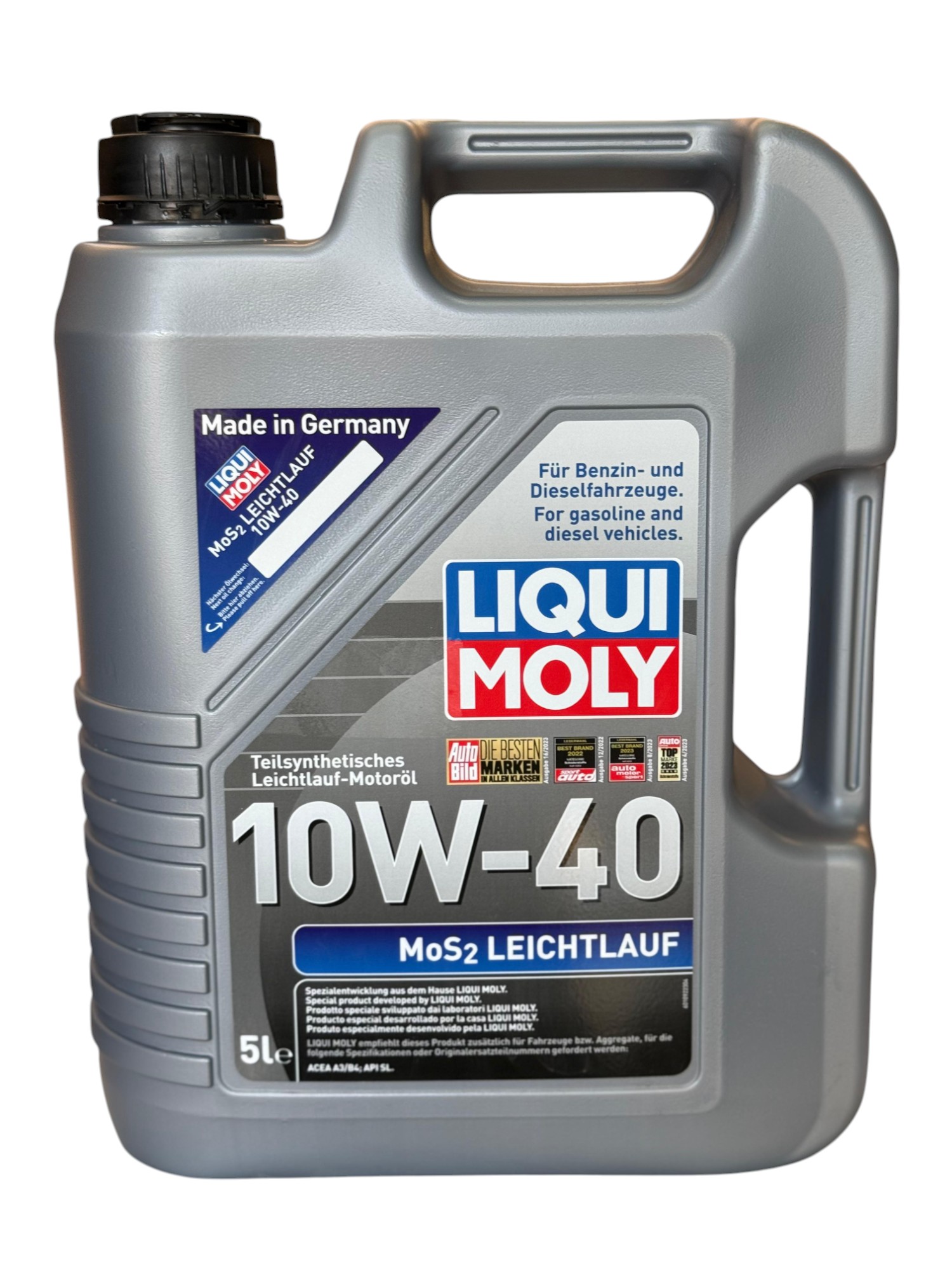 שמן מנוע ליקוי מולי - LIQUI MOLY MoS2 Leichtlauf 10W40