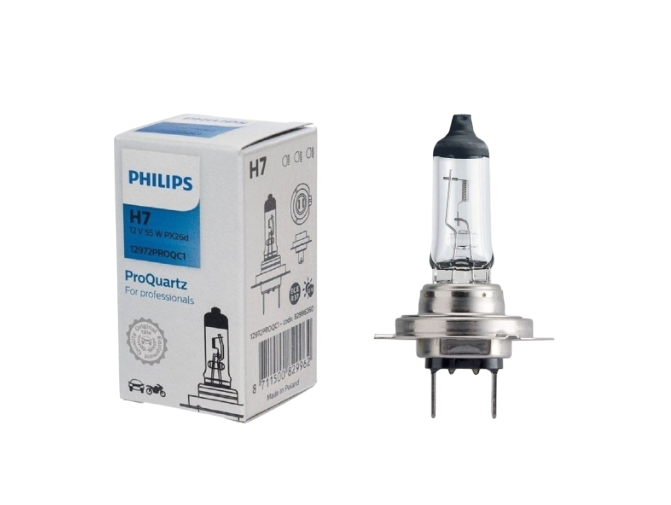 נורה PHILIPS 55W 12V PROQUARTZ H7